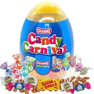 Charms Candy Carnival Filled Jumbo Egg 6" 5oz 9ct